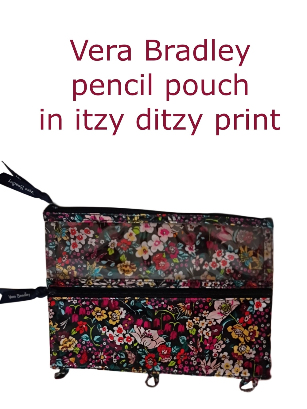 Vera Bradley Floral Itzy Ditzy Pencil Pouch - Multicolor